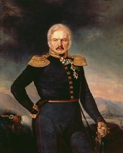 Kenraali Aleksei Ermolovin (1816-27) muotokuva, n. 1843